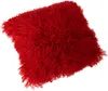 Tibetlamm Kissen Kissenbezug (ohne Inlet) JAY14 Rot 40x40cm Produktbild-Vorschau 1