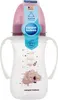 A baby bottle with a pink lid and handles, featuring a cartoon koala illustration. Anteprima dell’immagine prodotto