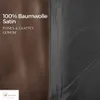 Einfarbige Wendebettwäsche 100% Baumwolle Satin mit Produktbild-Vorschau 2