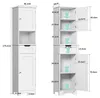 Bealife Badezimmerschrank schmal 170 cm – Höhenverstellbare Produktbild-Vorschau 6