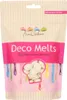 A bag of white deco melts with colorful drips. Náhled obrázku produktu