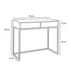 AX LIVING Coiffeuse Lortie 80 cm Wotan chene noir pietement Voir les images du produit 3