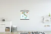 MuchoWow® Textilný plagát - Mapa Talianska - 40x40cm - S Náhľad obrázku produktu 2