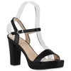 VAN HILL Damen Riemchensandaletten Sandaletten Party Produktbild-Vorschau 1