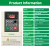 380V 2,2KW Frekvenční měnič VFD regulátor otáček motoru Náhled obrázku produktu 17