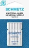 A package of Schmetz universal sewing machine needles on a textured blue background. Anteprima dell’immagine prodotto