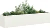 vidaXL Kvetináč biely 200x40x40 cm Oceľ valcovaná za Náhľad obrázku produktu 2