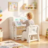 COSTWAY 4 in 1 Kindersitzgruppe, Kindertisch mit Produktbild-Vorschau 9