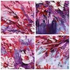 Gerahmtes Poster - Schwarzer Rahmen - Pastos Blumen Rosa - Produktbild-Vorschau 9