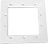 A white square frame with circular indentations for screws around the perimeter, on a white background. Produktbild-Vorschau