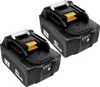 Two black power tool batteries are shown against a white background. Produktbild-Vorschau