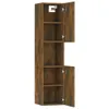 vidaXL Mobile da bagno in rovere fumé 30x30x130 cm Anteprima dell’immagine prodotto 6