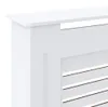 vidaXL MDF Heizkörperverkleidung Weiß 205 cm Produktbild-Vorschau 5