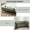 Polsterbank Cord getuftetes Design, Sitzbank Bettbank Produktbild-Vorschau 8