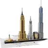 A LEGO Architecture model of New York City buildings on a blueprint-like surface. Anteprima dell’immagine prodotto