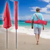 VOUNOT® Sonnenschirm für Balkon, 200 × 125 cm, Knickbarer Produktbild-Vorschau 6