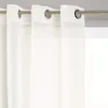 Voilage Avec Oeillets, Couleur Blanc Cassé. Voir les images du produit 1