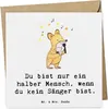 Mr. & Mrs. Panda Grußkarte Sänger Herz - Weiß - Geschenk, Produktbild-Vorschau 1
