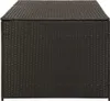 A dark brown poly rattan storage box. Náhľad obrázku produktu