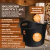 BLACK OAK DAKOTA L 40L Holzkorb Kunstleder schwarz + Produktbild-Vorschau 2