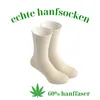 Socken aus Hanf 36-38 Weiß Hanfsocken für Alltag, Outdoor, Produktbild-Vorschau 1