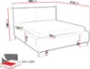 MIRJAN24 Polsterbett Leon Cord, Doppelbett mit Bettkasten, Produktbild-Vorschau 7