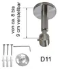 Gardinenstange mit Deckenhalterung Ø 16mm I echtes Produktbild-Vorschau 2