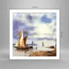 Poster - Poster ohne Rahmen - Fischer Schiff Fan - 60x60 cm Produktbild-Vorschau 4