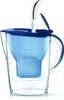 A blue water filter pitcher is being filled with water from a faucet. Náhled obrázku produktu