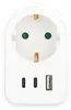 Unitec Zwischenstecker mit USB Typ A+C Produktbild-Vorschau 3