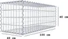 Gabbione 100 cm x 40 cm x 40 cm (L x H x P), maglia 5 cm x Anteprima dell’immagine prodotto 2