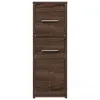 vidaXL Badschrank Schmal mit Rollen Eichen-Optik Produktbild-Vorschau 4