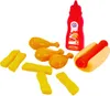 Lebensmittelset Hot Dog Ketchup Pommes Hähnchen Kunststoff Produktbild-Vorschau 2