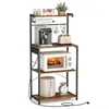 A kitchen baker's rack filled with appliances and kitchenware, presented against a white background. Produktbild-Vorschau