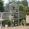Petite serre COSTWAY, mini-serre à tomates avec 5 étagères Voir les images du produit 9
