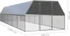 vidaXL Gabbia per polli da esterno 3x12x2 m Acciaio zincato Anteprima dell’immagine prodotto 10