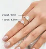 Bague de fiançailles pour femme, moissanite 2 carats, Voir les images du produit 4