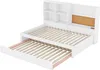 MODFU Tagesbett 90x200cm/90x190cm Ausziehbett mit USB-Laden Produktbild-Vorschau 8