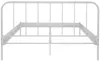 A white metal bed frame is shown against a white background. Produktbild-Vorschau