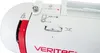 A close-up view of the control panel of a white sewing machine with red accents. Produktbild-Vorschau