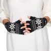Halbfinger Handschuh  mit Norweger Muster Thinsulate für Produktbild-Vorschau 5