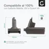 CELLONIC,Con l'adattatore di batterie Makita 18 V a Dyson Anteprima dell’immagine prodotto 4