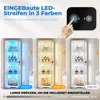 BROTTAR Eckvitrine aus Glas, dreifarbige LED-Beleuchtung Produktbild-Vorschau 7