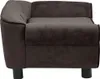 vidaXL Pohovka pro psy hnědá 72x45x30 cm plyšová Náhled obrázku produktu 4