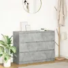 vidaXL Príborník betón sivý 100x35x76 cm materiál na báze Náhľad obrázku produktu 1