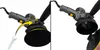 Two images showing a polisher with a wrench being used to attach or detach a polishing pad. Produktbild-Vorschau