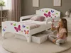 Bayagu Kinderbett 140x70cm Weiß Matratze Schublade Produktbild-Vorschau 3
