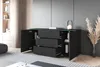 MINIO go for it, komoda "VEVE", 150 cm, černá barva Náhled obrázku produktu 3