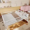 MODFU  Kinderbett  140 x 200 , Holzbett mit Offenes Lager Produktbild-Vorschau 9