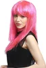 WIG ME UP Perücke Glitter Lang Pony Rosa Pink XR-003-PC5 Produktbild-Vorschau 3